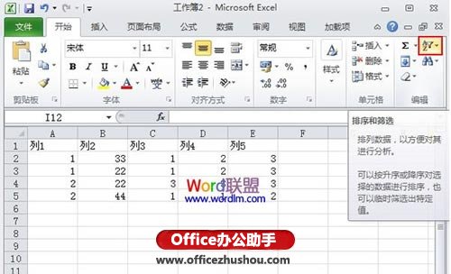 excel工作表怎么筛选 Excel 2010工作表筛选功能的使用方法