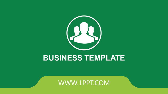 简洁企业介绍PPT模板 绿色简洁扁平化公司简介PPT模板