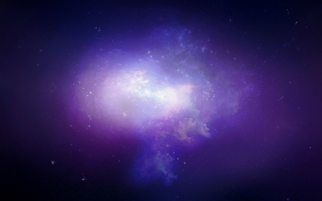 紫色PPT背景 紫色背景宇宙星空PPT背景图片
