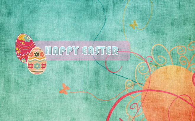 彩蛋复活节 Happy Easter复活节快乐PPT模板下载
